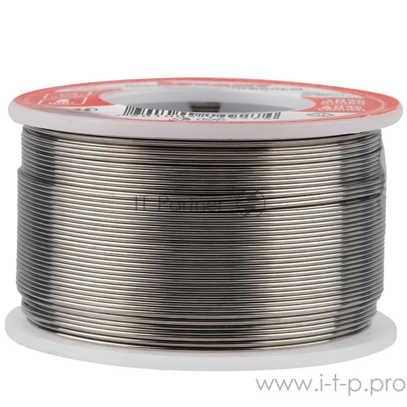 Припой с канифолью REXANT, 100 г, Ø0.5 мм, (олово 60%, свинец 40%), катушка, блистер