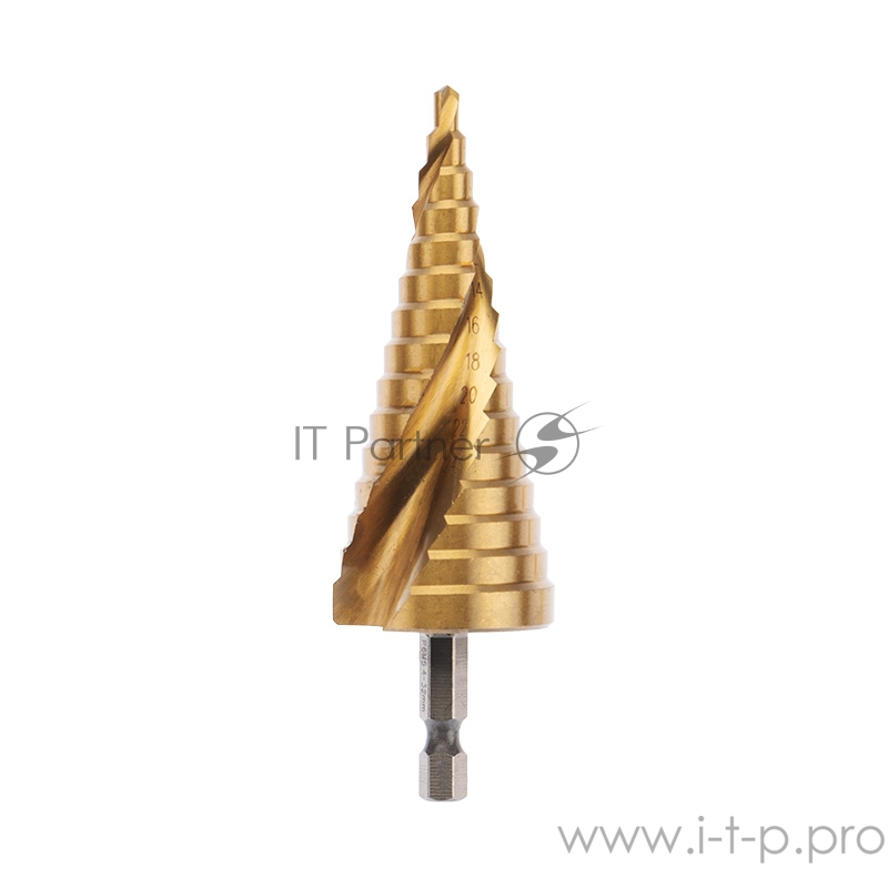 Сверло по металлу ступенчатое REXANT «ТИТАН» Р6М5 4,0-32,0 мм