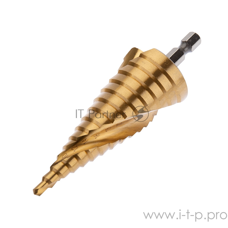 Сверло по металлу ступенчатое REXANT «ТИТАН» Р6М5 4,0-32,0 мм