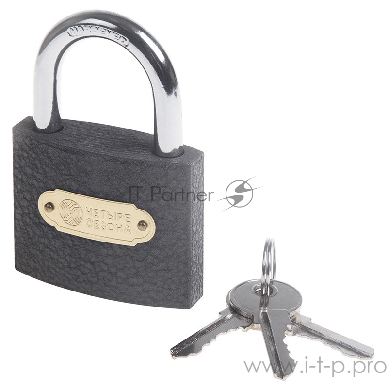 Замок навесной серия «Чугун» 60 мм ЧЕТЫРЕ СЕЗОНА