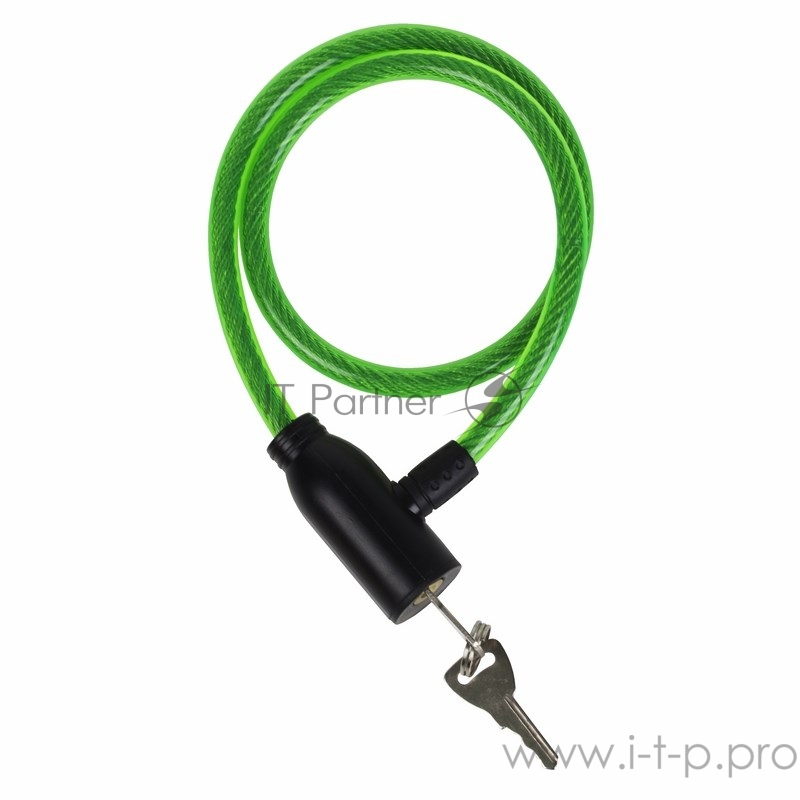 Тросовый замок 60 см зеленый ЧЕТЫРЕ СЕЗОНА