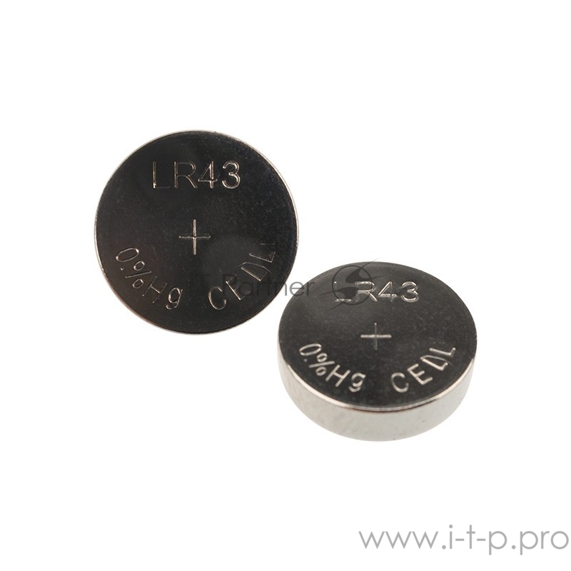 Батарейка LR43, AG12, LR1142, G12, 186, GP86A, 386, SR43W REXANT