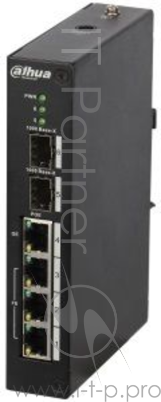 Коммутатор Индустриальный 4 портовый PoE L2-коммутатор 3*10/100 Base-T (PoE+) 1*10/100/100 Base-T (Hi-PoE), 2x1000Base-X, Питание: DC53В/ 60Ватт Рабочая температура: -30 -+65 С Индустриальный 4 портовый PoE L2-коммутатор 3*10/100 Base-T (PoE+) 1*10/1