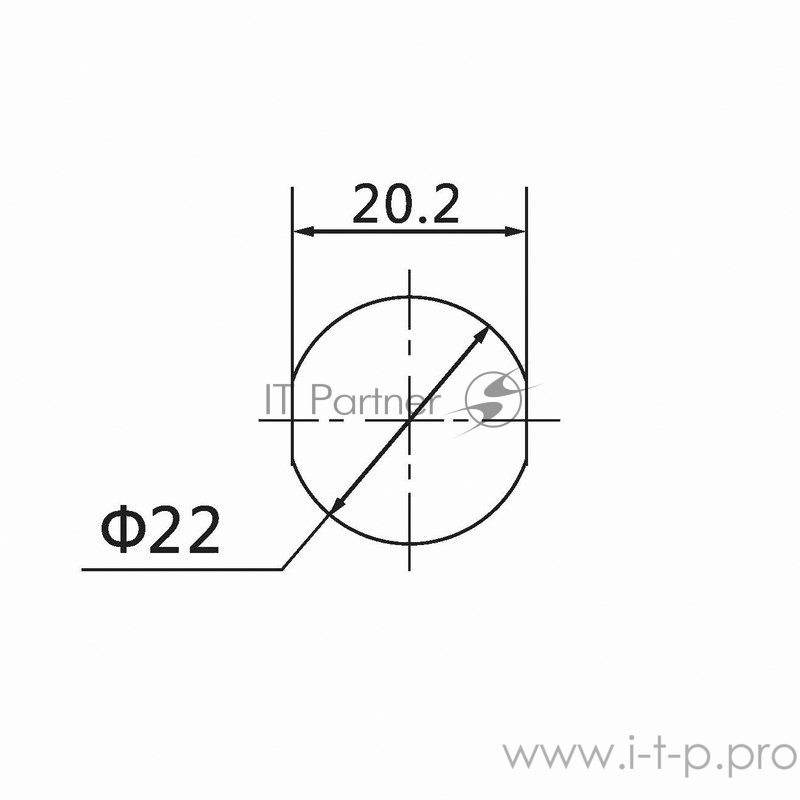 Индикатор Ø30 220V красный LED REXANT