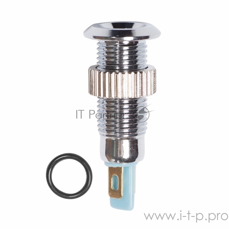 Индикатор металл Ø8 12В желтый LED REXANT