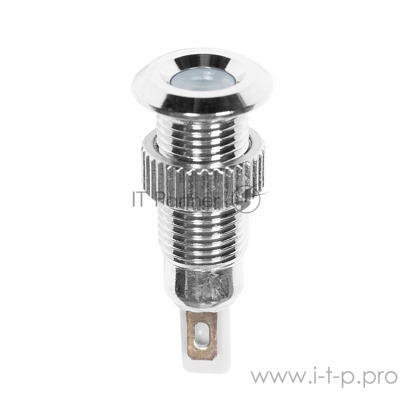 Индикатор металл Ø8 220В подсв/белая LED REXANT