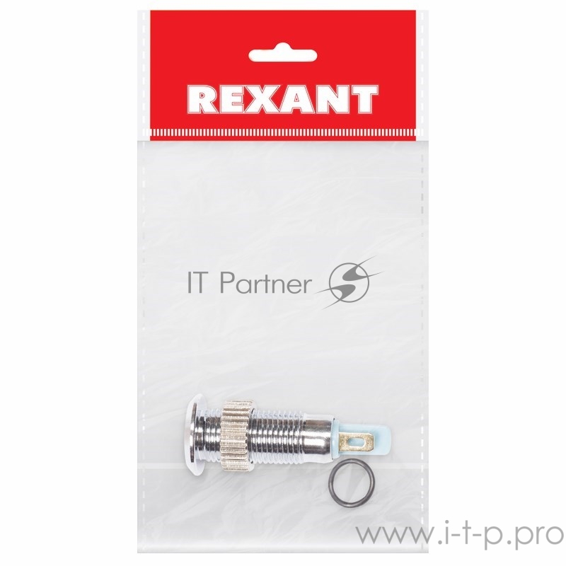 Индикатор металл Ø8 220В подсв/желтая LED REXANT