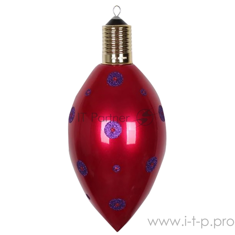 Елочная фигура Клубничка 40 см, цвет бордовый