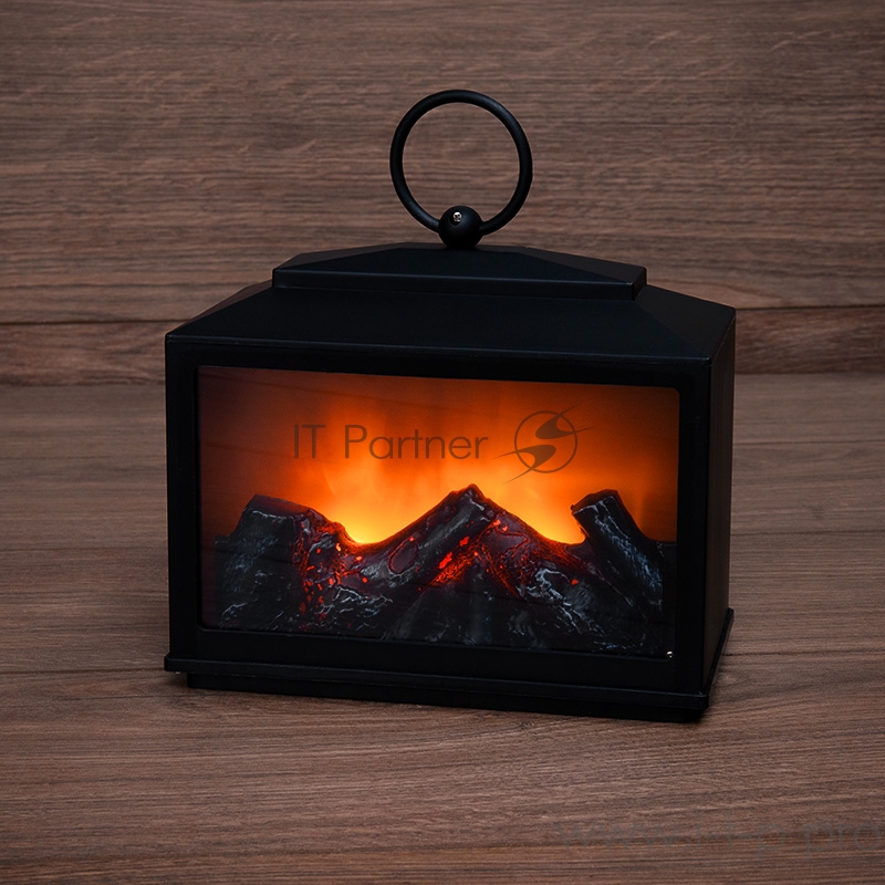 Декоративный камин Сканди с эффектом живого огня 18х9х16 см, батарейки 3хС (не в комплекте)