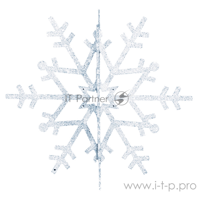 Елочная фигура Снежинка резная 3D, 31 см, цвет белый