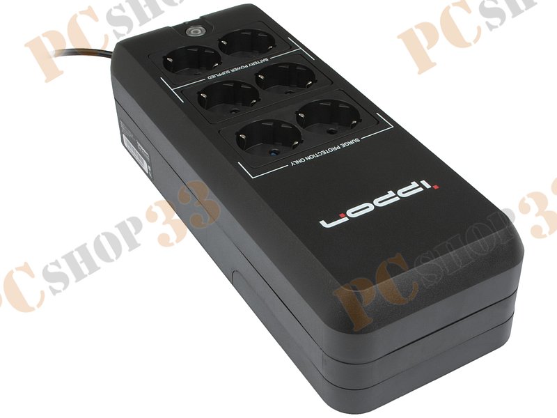 ИБП (UPS) 600ВА Ippon Back Verso 600, черный