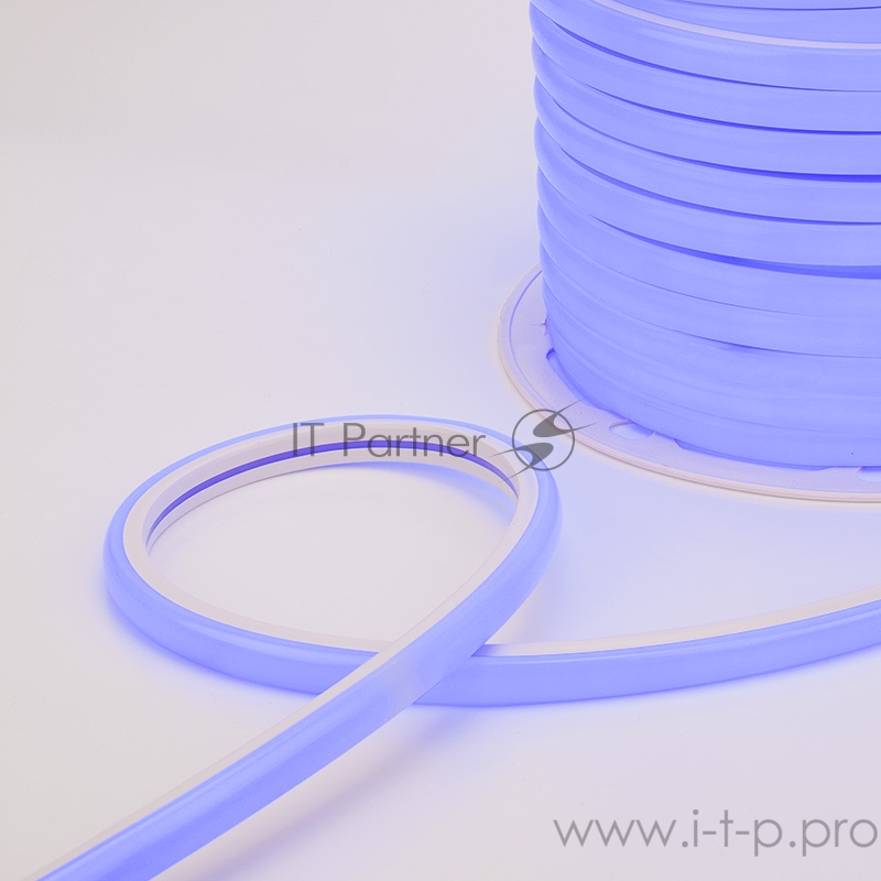 Гибкий неон LED SMD, форма – D, 16х16 мм, синий, 120 LED/м, бухта 50 м