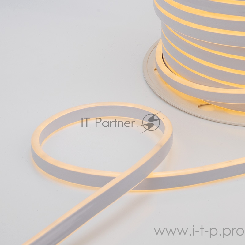 Гибкий неон LED SMD 8х16 мм, двухсторонний, теплый белый, 120 LED/м, бухта 100 м