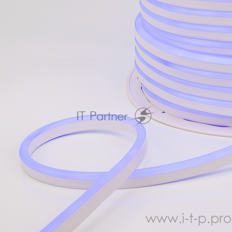 Гибкий неон LED SMD 8х16 мм, синий, 120 LED/м, бухта 100 м