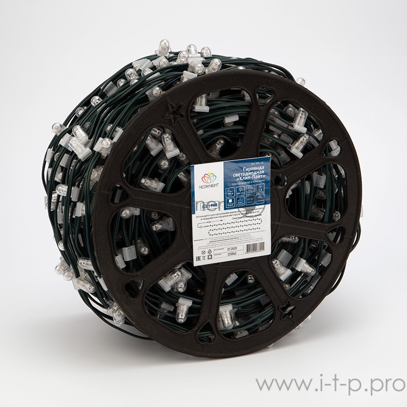 Гирлянда LED ClipLight 12V 150 мм, цвет диодов Белый, Flashing (Белый)