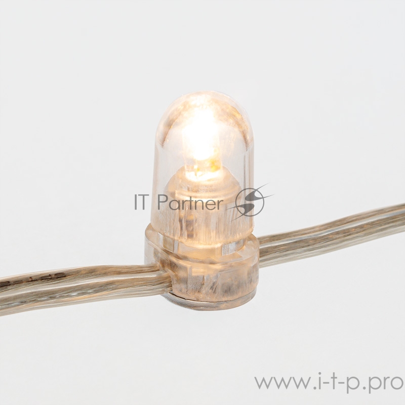 Гирлянда «LED Клип-лайт» 12 V, прозрачный ПВХ, 150 мм, цвет диодов теплый белый