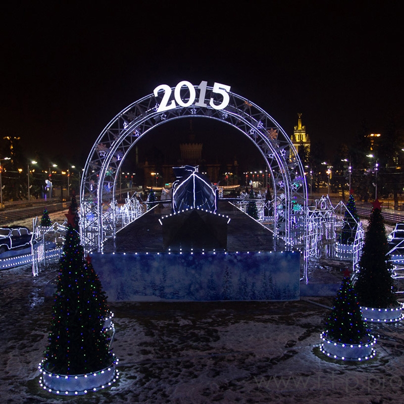 Готовый набор: Евро Belt Light 2 жилы шаг 40 см, Белые LED лампы 45мм (6 LED)