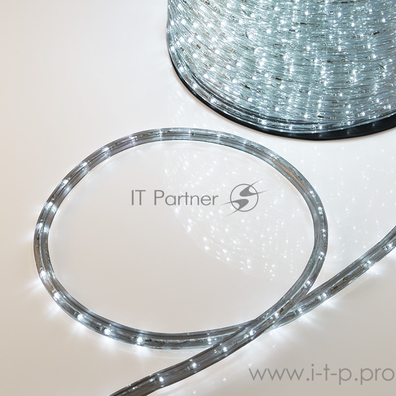 Дюралайт LED, постоянное свечение (2W) - белый, 24 LED/м Ø10мм, бухта 100м