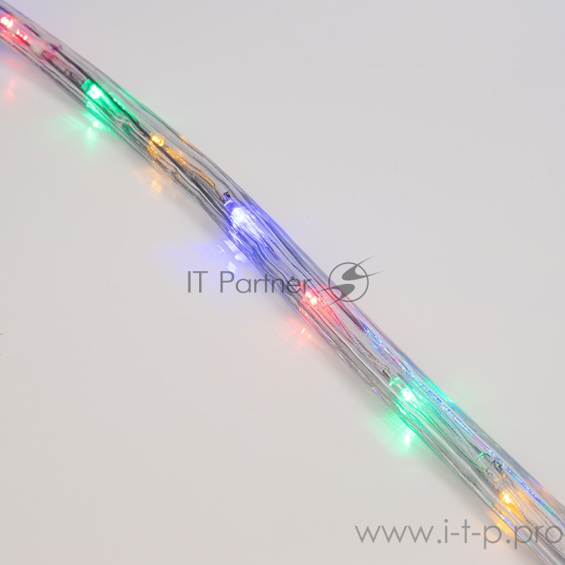 Дюралайт LED, свечение с динамикой (3W) - мульти (RYGB), 24 LED/м, бухта 100м