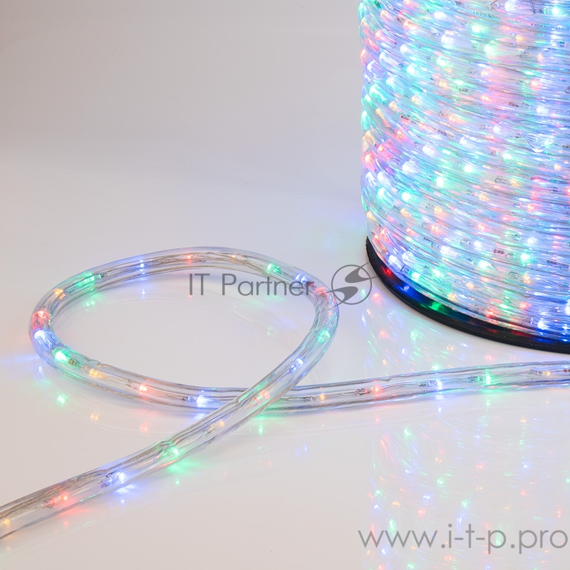 Дюралайт LED, свечение с динамикой (3W) - мульти (RYGB), 36 LED/м, бухта 100м