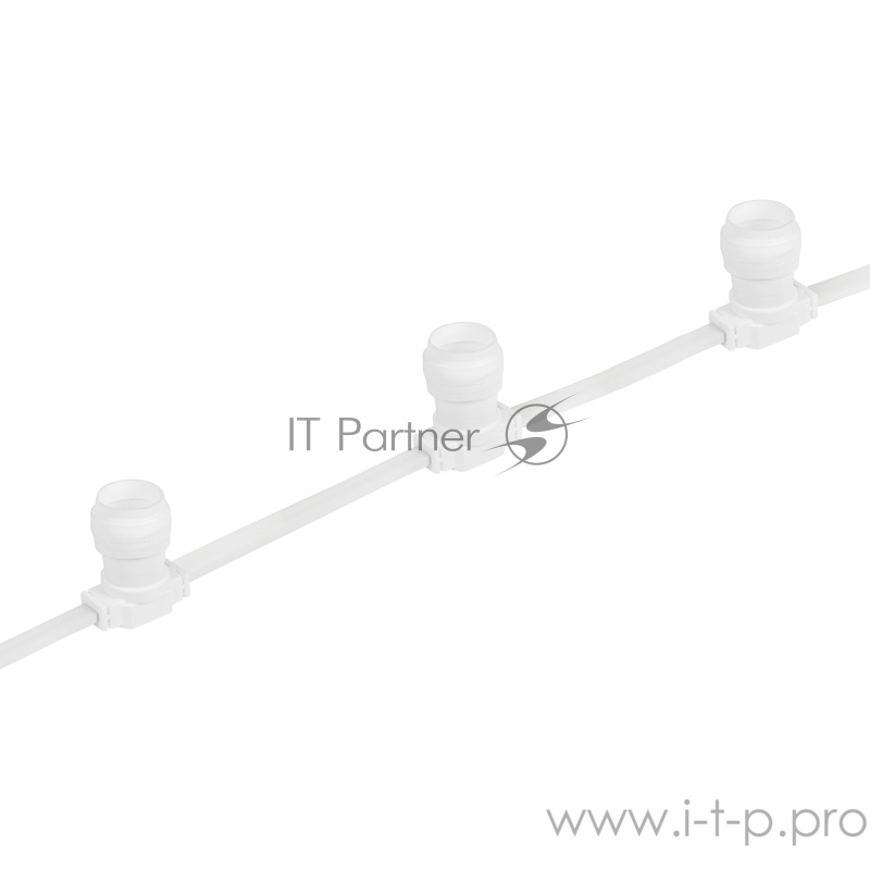 Belt-Light 2 жилы шаг 15 см патроны e27 влагостойкая IP65 белый провод