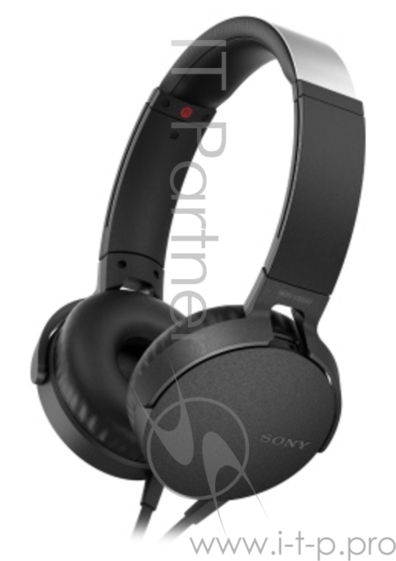 наушники SONY MDR-XB550AP 1.2м черный проводные (оголовье)