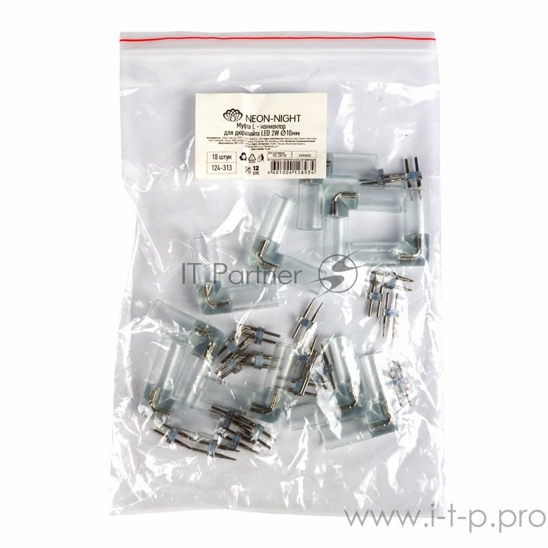 L - коннектор для двухжильного дюралайта ∅10мм (цена за 1 шт.)