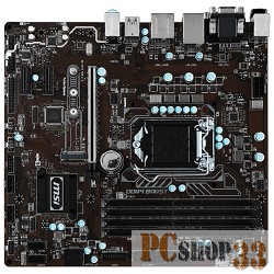 Материнская плата MSI B250M PRO-VDH RTL{LGA1151 ,B250 4xDDR4-2133 PCI-Ex16 HDMI/DVI/DSub 8ch 6xSATA3 M2 4xUSB3 GLAN mATX}