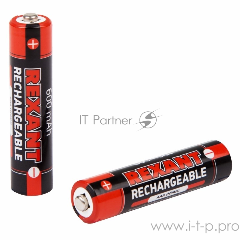 Аккумулятор тип AAA «мизинчиковый» 1.2 В 600 мАч блистер 2 шт. REXANT