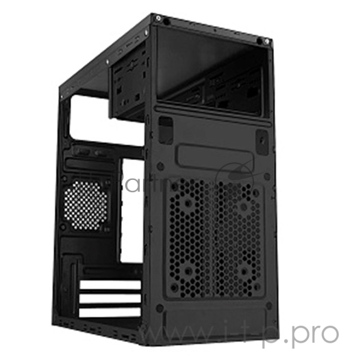 Корпус Minitower Exegate QA-408 Black, mATX, <XP400, Black, 120mm> 2*USB, Audio