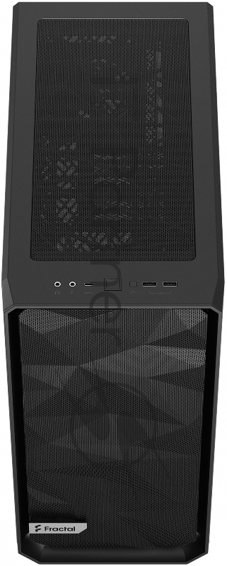 Корпус Fractal Design MESHIFY 2 COMPACT BLACK - TG / ATX, TG / 2x140mm & 1x120mm fans inc. / FD-C-MES2C-03