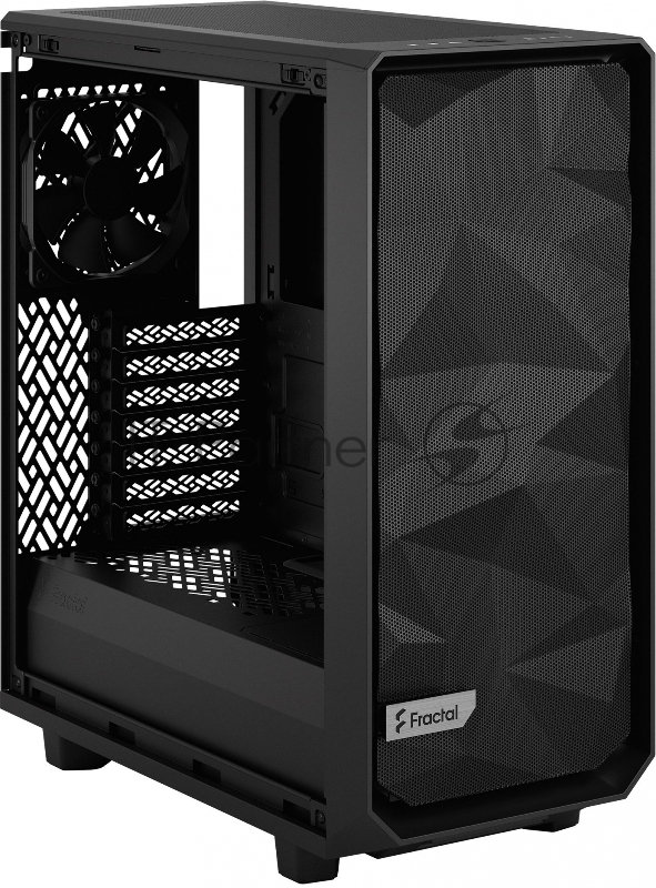 Корпус Fractal Design MESHIFY 2 COMPACT BLACK / ATX / 2x140mm & 1x120mm fans inc. / FD-C-MES2C-01