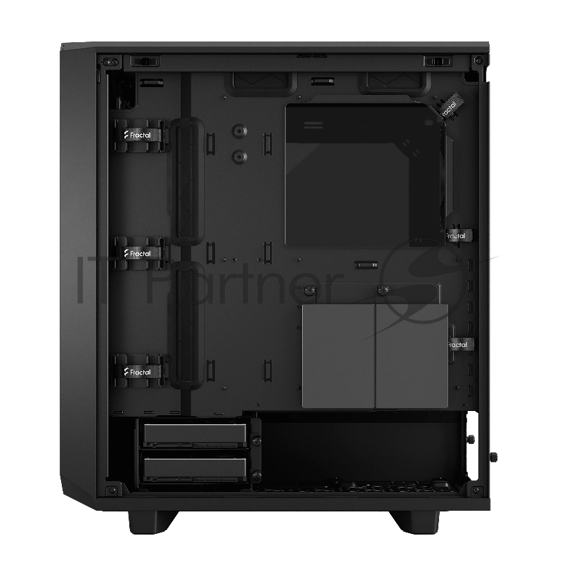 Корпус Fractal Design MESHIFY 2 COMPACT BLACK - DARK TG / ATX, TG / 2x140mm & 1x120mm fans inc. / FD-C-MES2C-02