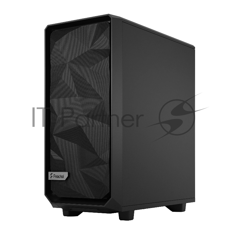 Корпус Fractal Design MESHIFY 2 COMPACT BLACK - DARK TG / ATX, TG / 2x140mm & 1x120mm fans inc. / FD-C-MES2C-02