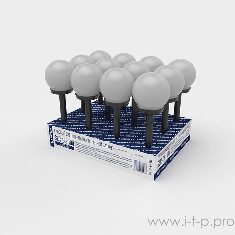 Садовый светильник на солнечной батарее (SLR-GL-100) LAMPER