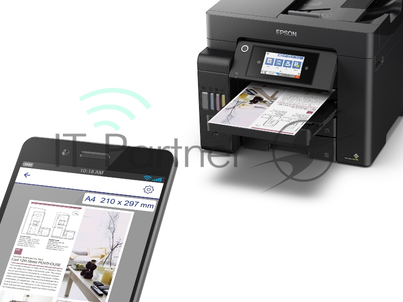 Epson L6550 (C11CJ30404) {A4 Duplex Net WiFi USB RJ-45 черный}