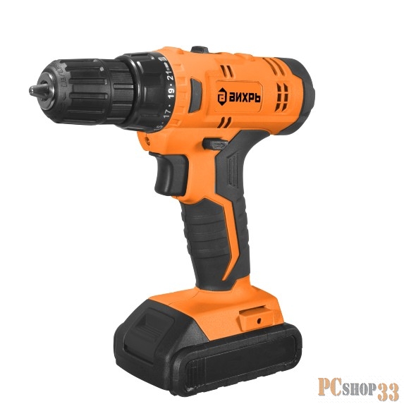Дрель-шуруповерт Вихрь ДА-20Л-2К аккум. патрон:быстрозажимной (кейс в комплекте)