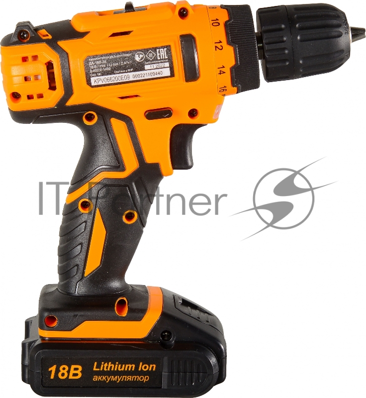 Дрель-шуруповерт Вихрь ДА-18Л-2К/Б аккум. патрон:быстрозажимной (кейс в комплекте)