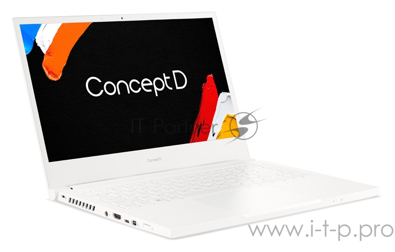 Ноутбук Acer ConceptD 3 CN314-72G-761D Core i7 10750H/16Gb/SSD512Gb/NVIDIA GeForce GTX 1650 Ti 4Gb/14/IPS/FHD (1920x1080)/Windows 10 Professional/white/WiFi/BT/Cam