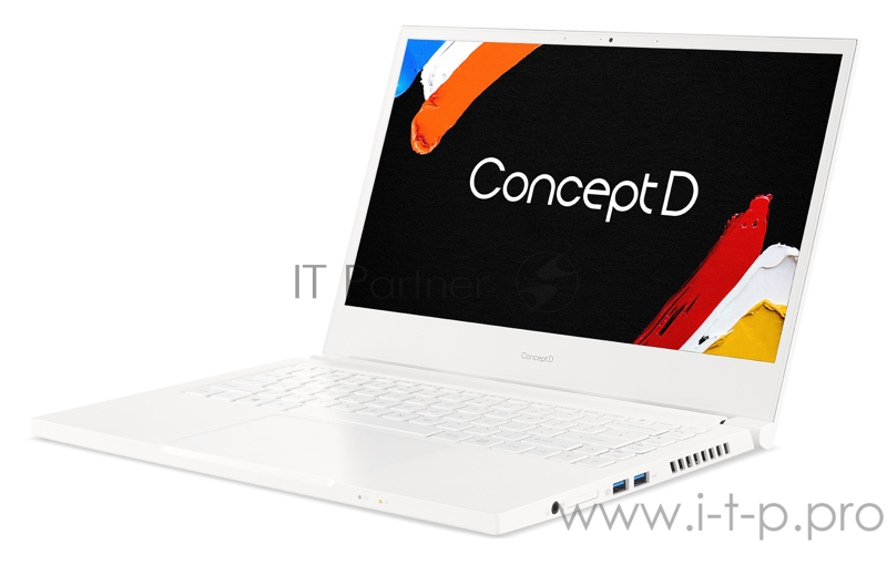 Ноутбук Acer ConceptD 3 CN314-72G-761D Core i7 10750H/16Gb/SSD512Gb/NVIDIA GeForce GTX 1650 Ti 4Gb/14/IPS/FHD (1920x1080)/Windows 10 Professional/white/WiFi/BT/Cam