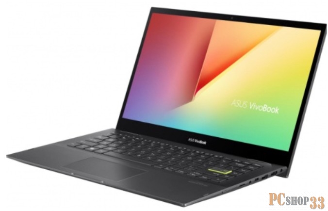 Ноутбук ASUS Vivibook Flip 14 TP470EZ-EC051T Core i7-1165G7/16GB LPDDR4X/512GB SSD/Intel® Iris Xe Graphics/14.0 FHD IPS Touch GL/NumPad 2.0/Windows 10 Home/WIFI6/Indie Black/Stylus+holder
