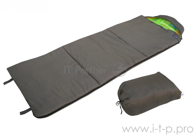 Спальный мешок БАТЫР СОК-3 (220*75) зеленый Helios (0613) (холлофайбер)