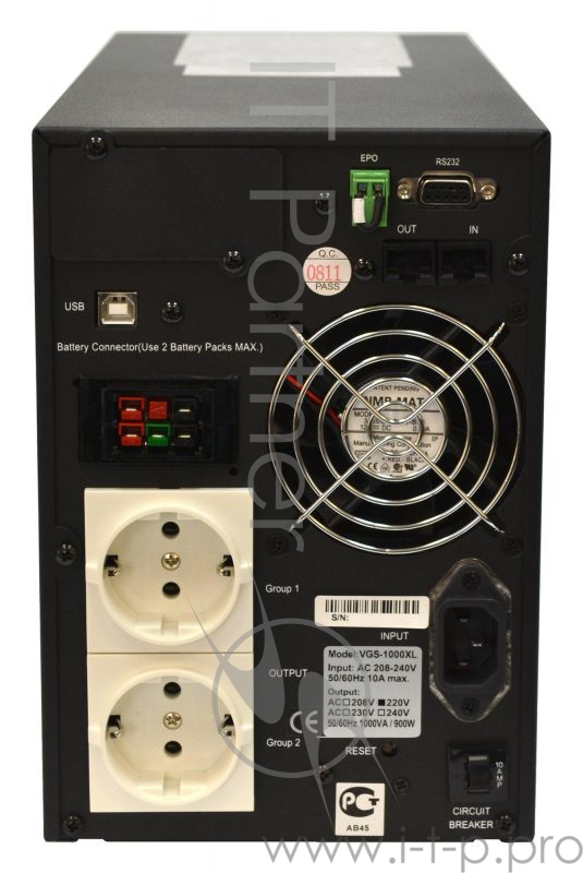 ИБП UPS Powercom VGS-1000XL