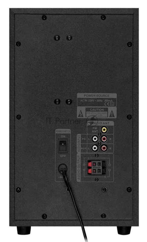 Колонки SVEN MS-2100, черный {2.1, 50Вт+2х15Вт, FM-тюнер, USB/SD, дисплей, ПДУ}