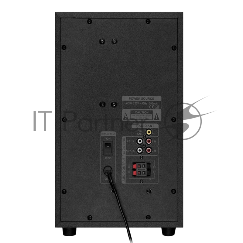 Колонки SVEN MS-2100, черный {2.1, 50Вт+2х15Вт, FM-тюнер, USB/SD, дисплей, ПДУ}