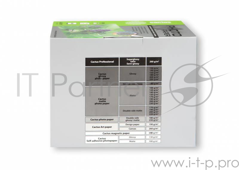 Бумага CACTUS CS-GA6200500 Фотобумага Cactus CS-GA6200500 глянцевая, 10x15, 200 г/м2, 500 листов.