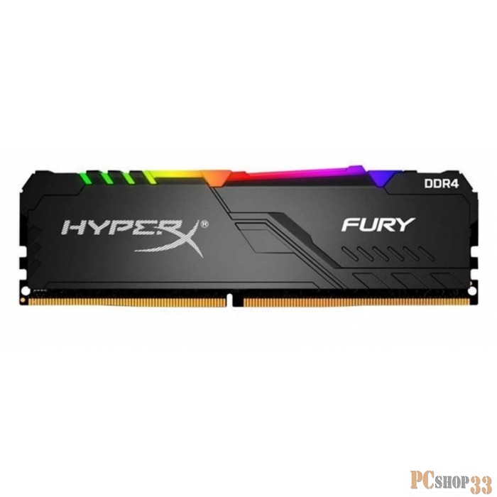 DDR 4 DIMM 16Gb PC24000, 3000Mhz, Kingston HyperX FURY RGB, CL16 (HX430C16FB4A/16) (retail)
