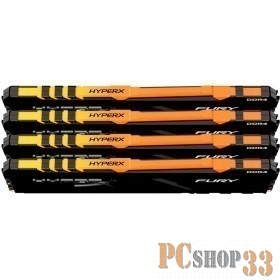 DDR 4 DIMM 64Gb PC28800, 3600Mhz, Kingston HyperX FURY RGB CL18 (Kit of 4) (HX436C18FB4AK4/64) (retail)
