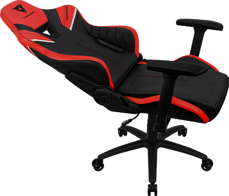Игровое кресло ThunderX3 TC5 чёрно-красное (AIR Tech, экокожа, 3D, газлифт 4 кл., регулируемый угол наклона, механизм качания)