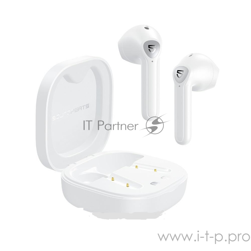 Наушники SoundPEATS TWS TrueAir2 QCC3040, Bluetooth 5.0, 300мАч,d14.2мм, IPX5, белый
